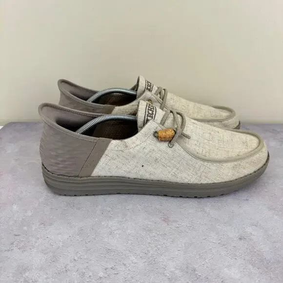 Skechers Shoes Mens Size 13 Beige Melson Casual Comfort Slip On 210864 Read - Picture 4 of 10